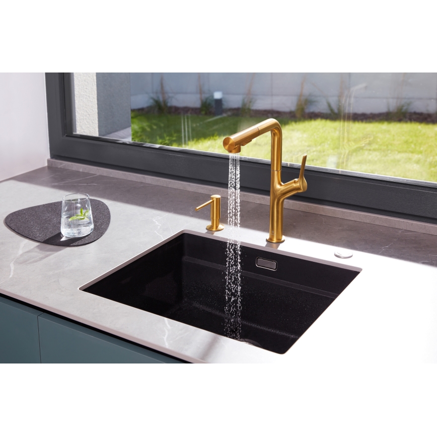 KFA Armatura 990-100-31 - Recessed soap dispenser DUERO stainless steel/ground gold