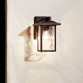 Kichler - CAPPANNA S Outdoor Wall Light 1xE27/60W/230V IP44 Black