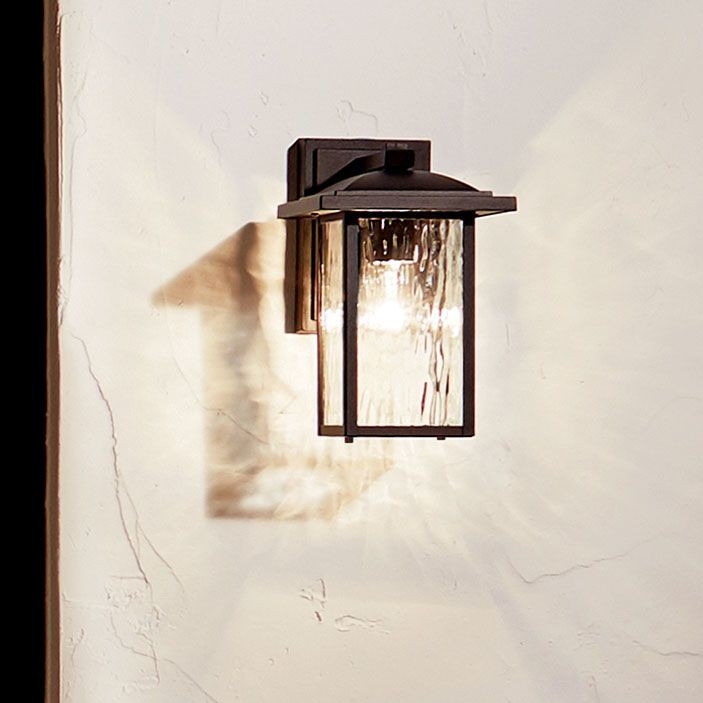 Kichler - CAPPANNA S Outdoor Wall Light 1xE27/60W/230V IP44 Black