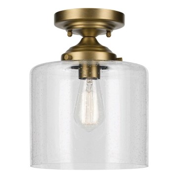 Kichler - Ceiling light WINSLOW 1xE27/60W/230V d. 21,6 cm brass