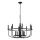 Kichler - Chain-hung chandelier CAPITOL HILL 12xE14/40W/230V Black