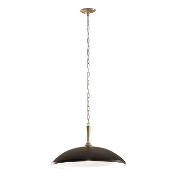 Kichler - Chandelier on a chain DELAROSA 1xE27/60W/230V black/brass