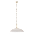 Kichler - Chandelier on a chain DELAROSA 1xE27/60W/230V white/brass