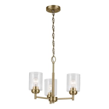 Kichler - Chandelier on a chain WINSLOW 3xE27/60W/230V d. 45,8 cm brass