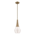 Kichler - Chandelier on a pole DEELA 1xE27/60W/230V d. 17,8 cm brass