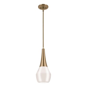 Kichler - Chandelier on a pole DEELA 1xE27/60W/230V d. 17,8 cm brass