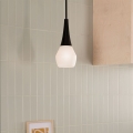 Kichler - DEELA rod pendant 1x E27/60W/230V Ø 17.8 cm, Black