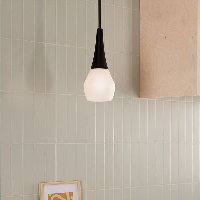 Kichler - DEELA rod pendant 1x E27/60W/230V Ø 17.8 cm, Black