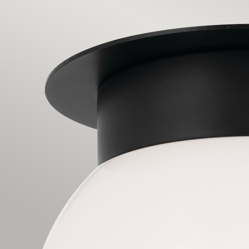 Kichler - ALBERS Ceiling light 1xE27/40W/230V Ø 20.3 cm Black