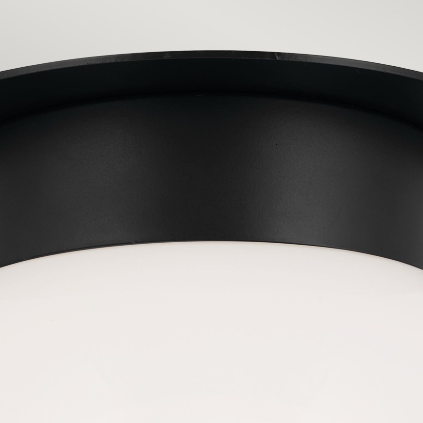 Kichler - ALBERS Ceiling light 1xE27/40W/230V Ø 20.3 cm Black