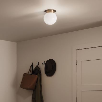 Kichler KL-ALBERS-F-G-CPZ - ALBERS ceiling light 1x E27/40W/230V Ø 20.3 cm Gold