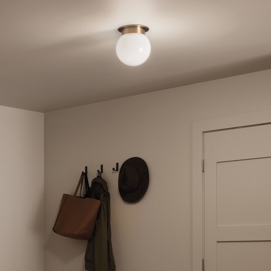 Kichler KL-ALBERS-F-G-CPZ - ALBERS ceiling light 1x E27/40W/230V Ø 20.3 cm Gold