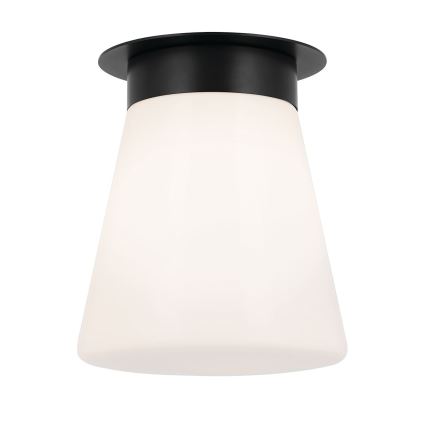 Kichler - ALBERS Ceiling light 1xE27/40W/230V Ø 21.6 cm, Black