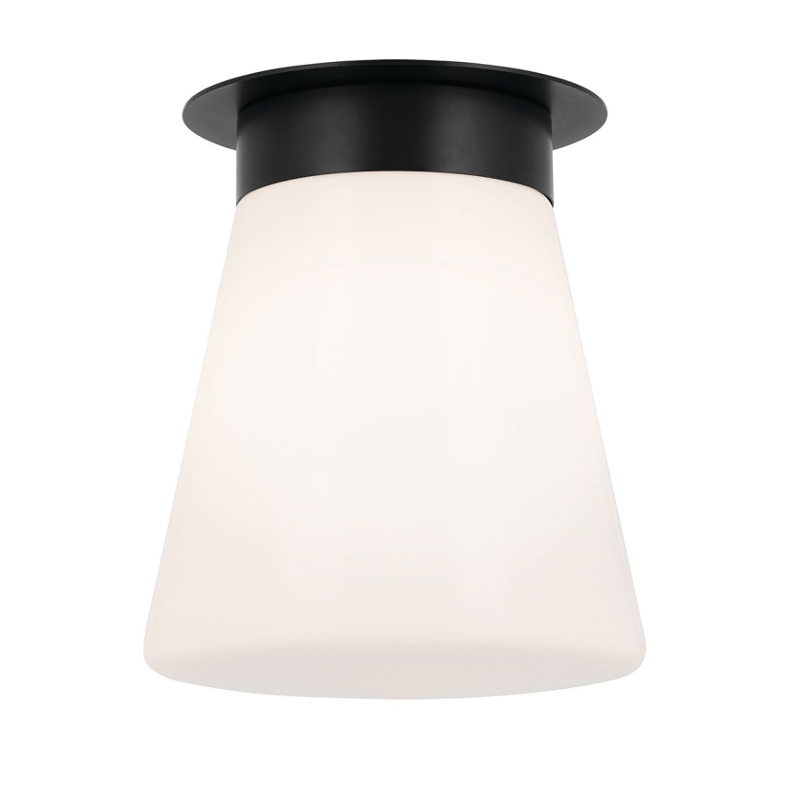 Kichler - ALBERS Ceiling light 1xE27/40W/230V Ø 21.6 cm, Black