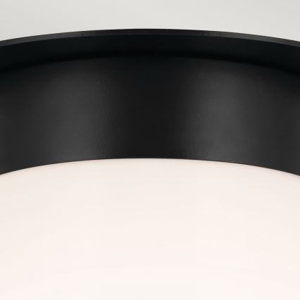 Kichler - ALBERS Ceiling light 1xE27/40W/230V Ø 21.6 cm, Black