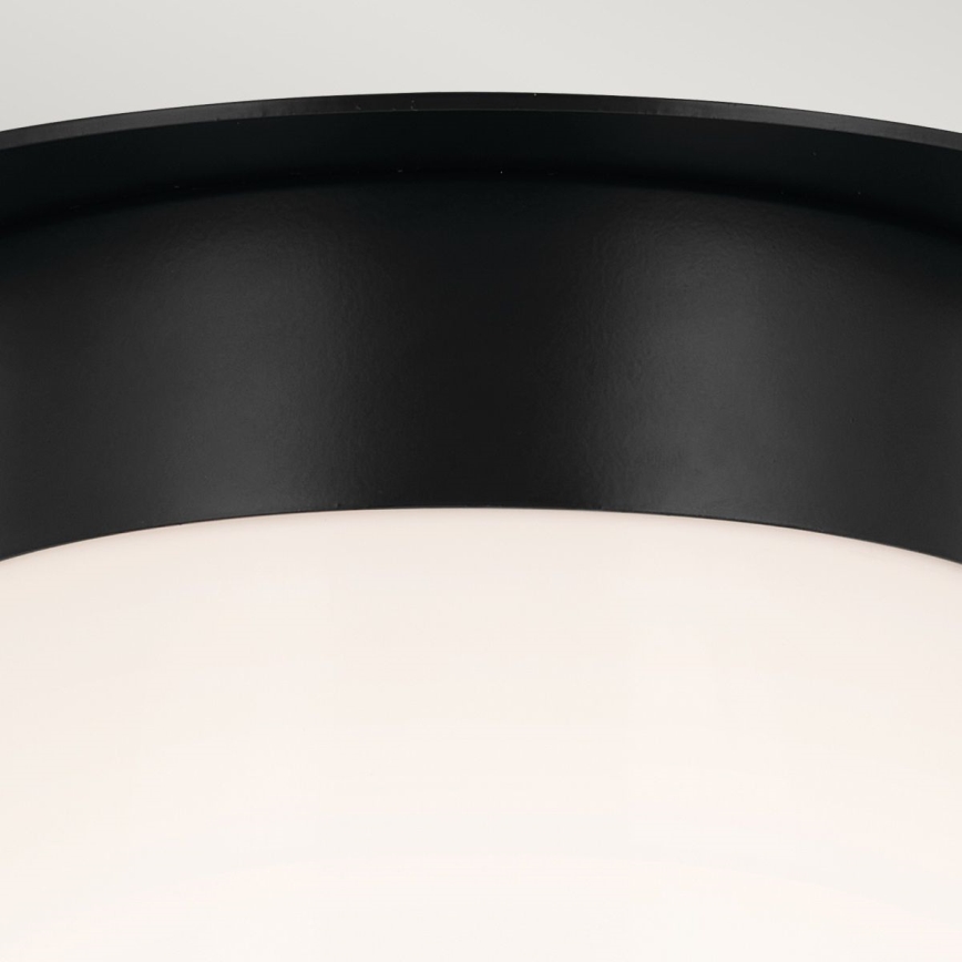 Kichler - ALBERS Ceiling light 1xE27/40W/230V Ø 21.6 cm, Black