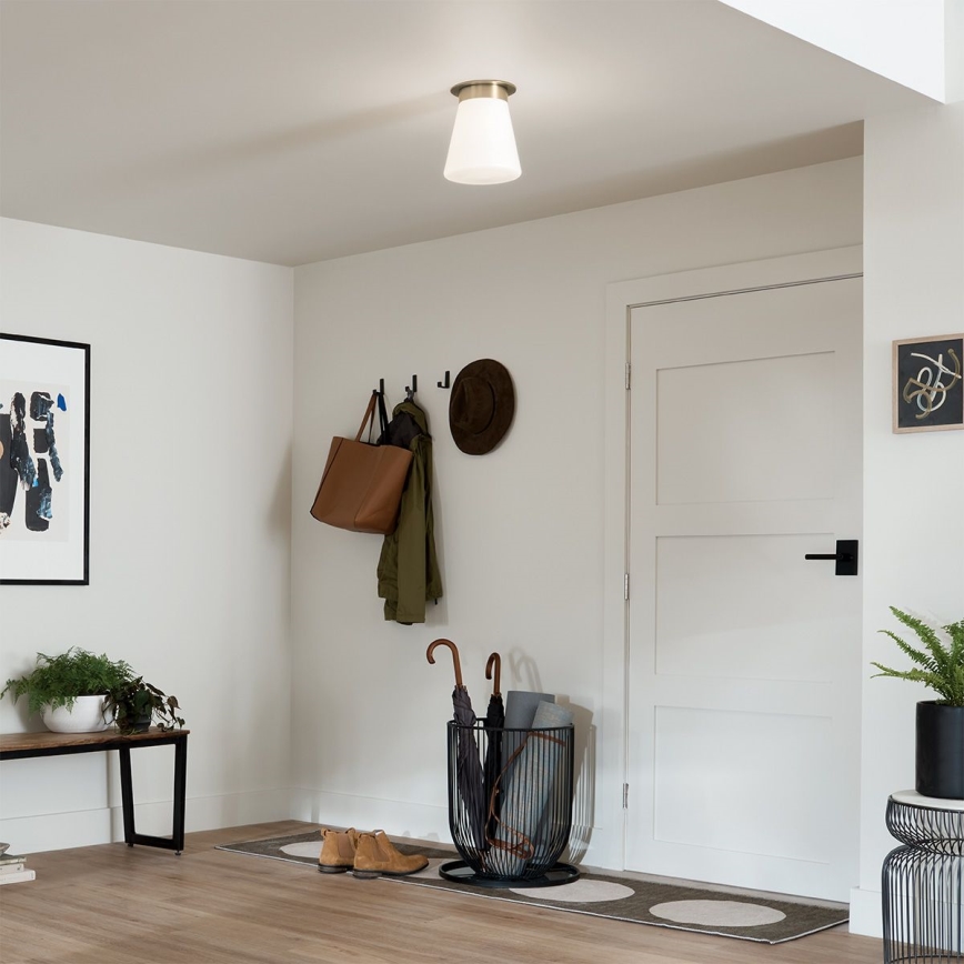Kichler - Ceiling light ALBERS 1x E27/40W/230V Ø 21.6 cm bronze finish