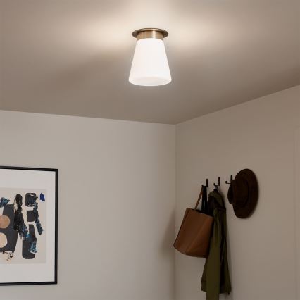 Kichler - Ceiling light ALBERS 1x E27/40W/230V Ø 21.6 cm bronze finish