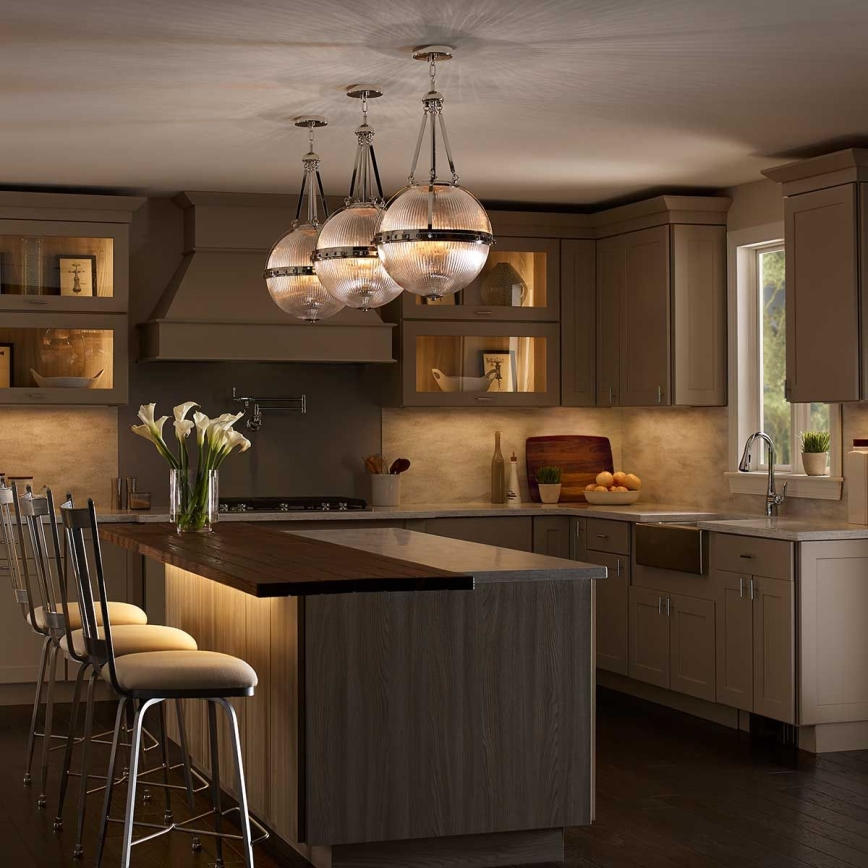 Kichler - Chandelier on a pole ASTER 3xE14/60W/230V