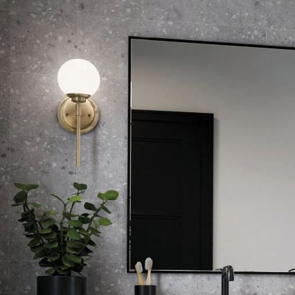 Kichler - LED Bathroom wall light BENNO 1xG9/3W/230V IP44 brass