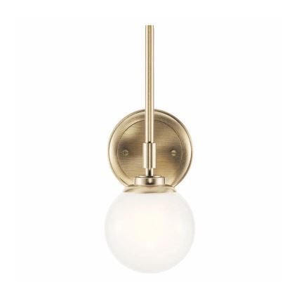 Kichler - LED Bathroom wall light BENNO 1xG9/3W/230V IP44 brass