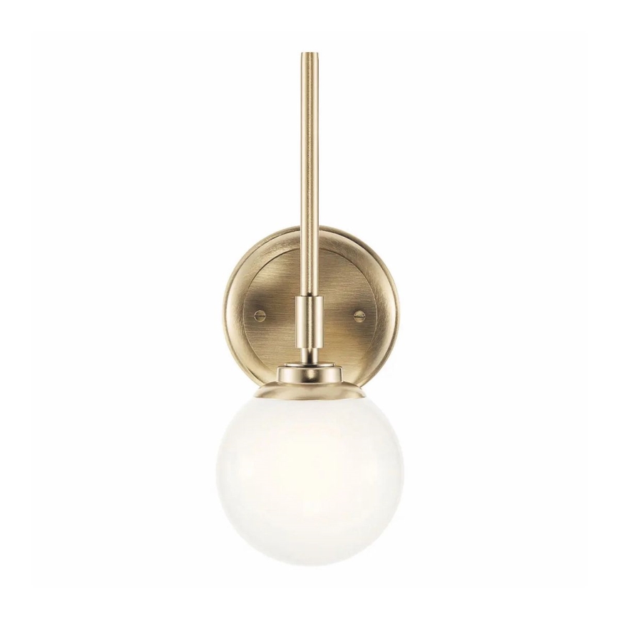 Kichler - LED Bathroom wall light BENNO 1xG9/3W/230V IP44 brass