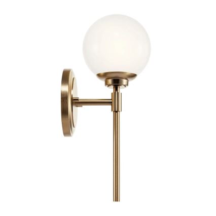 Kichler - LED Bathroom wall light BENNO 1xG9/3W/230V IP44 brass