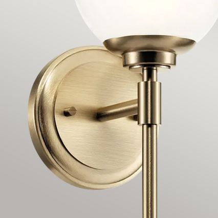 Kichler - LED Bathroom wall light BENNO 1xG9/3W/230V IP44 brass