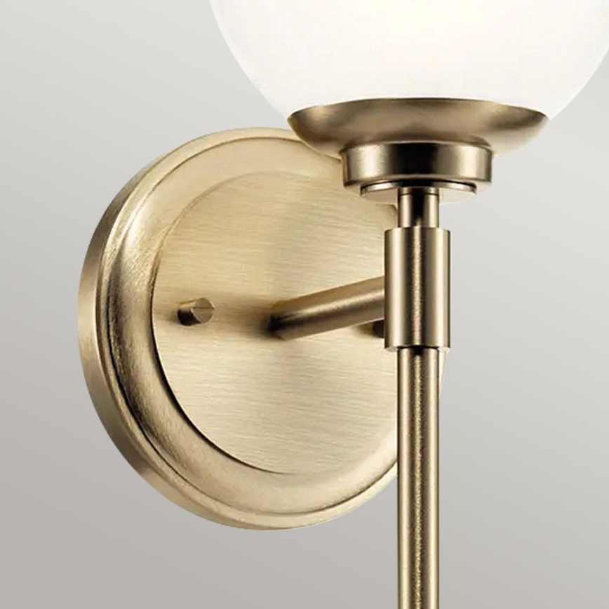 Kichler - LED Bathroom wall light BENNO 1xG9/3W/230V IP44 brass