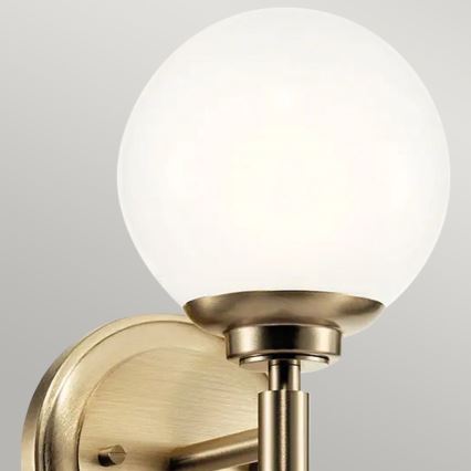 Kichler - LED Bathroom wall light BENNO 1xG9/3W/230V IP44 brass