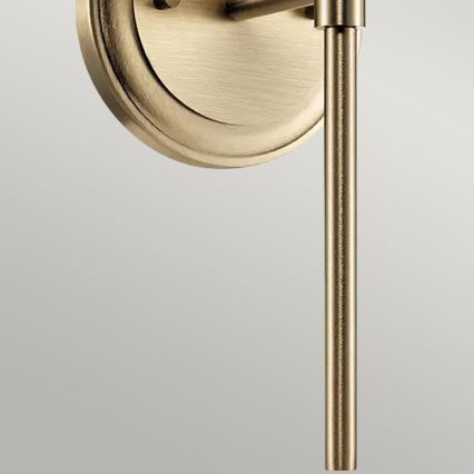 Kichler - LED Bathroom wall light BENNO 1xG9/3W/230V IP44 brass