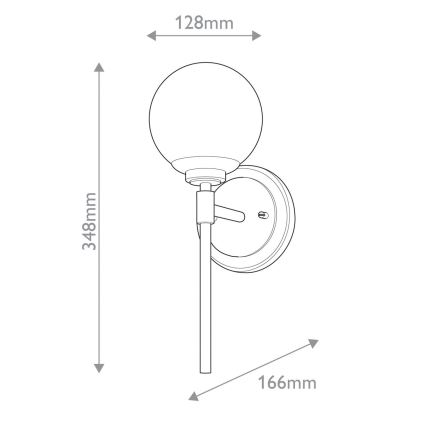 Kichler - LED Bathroom wall light BENNO 1xG9/3W/230V IP44 brass