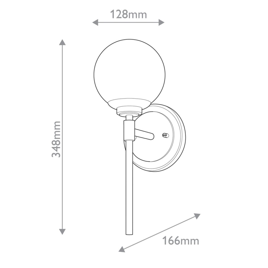 Kichler - LED Bathroom wall light BENNO 1xG9/3W/230V IP44 brass