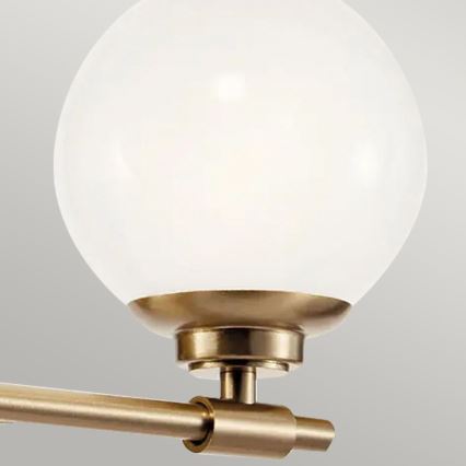 Kichler - LED Bathroom wall light BENNO 2xG9/3W/230V IP44 brass