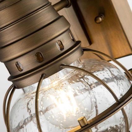 Kichler - Outdoor wall light BRIDGE POINT 1xE27/60W/230V IP44 brass