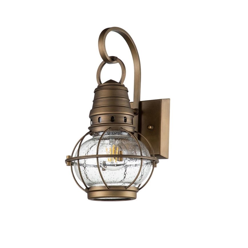 Kichler - Outdoor wall light BRIDGE POINT 1xE27/60W/230V IP44 brass