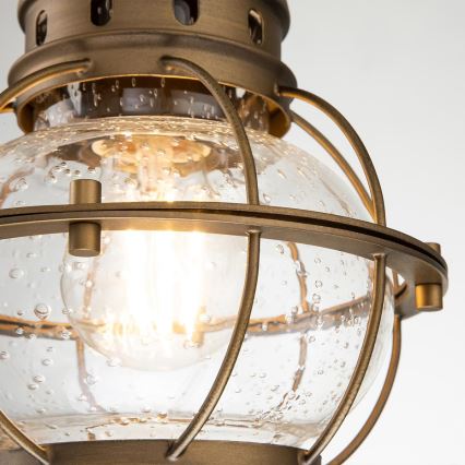 Kichler - BRIDGE POINT chain-mounted outdoor pendant 1xE27/60W/230V IP44 bronze