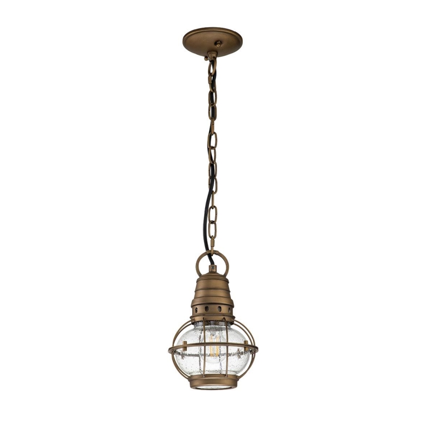 Kichler - BRIDGE POINT chain-mounted outdoor pendant 1xE27/60W/230V IP44 bronze