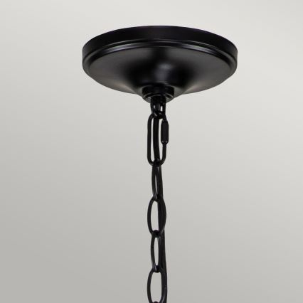 Kichler - Chain-hung chandelier CAPITOL HILL 12xE14/40W/230V Black