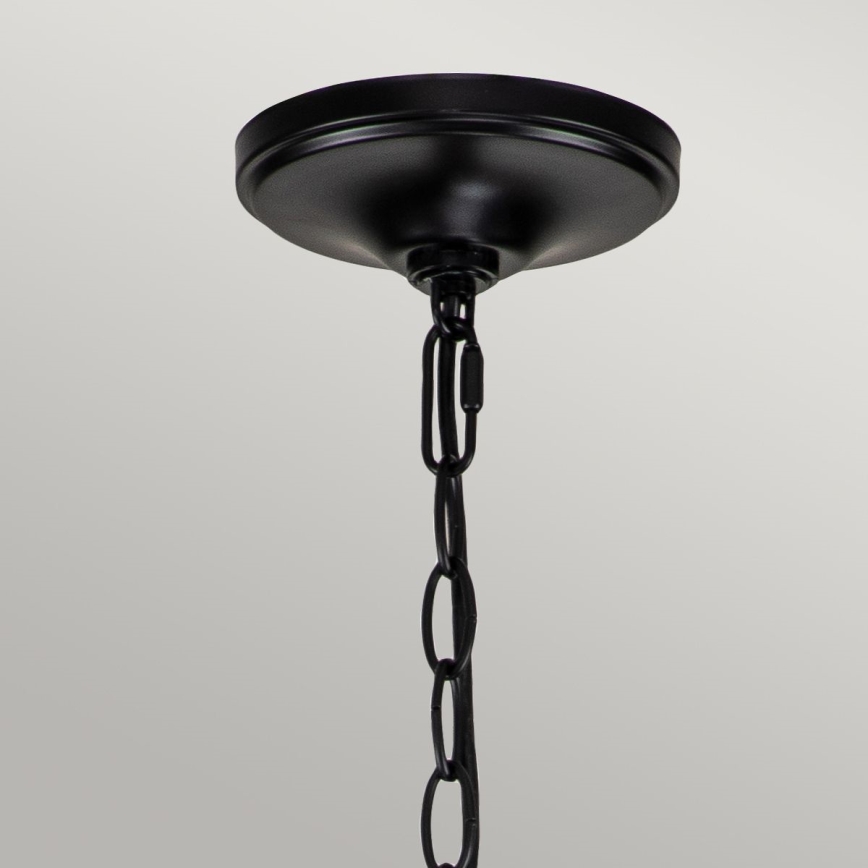 Kichler - Chain-hung chandelier CAPITOL HILL 12xE14/40W/230V Black