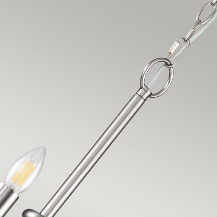 Kichler - Chain-hung Chandelier CAPITOL HILL 12xE14/40W/230V Matte Chrome