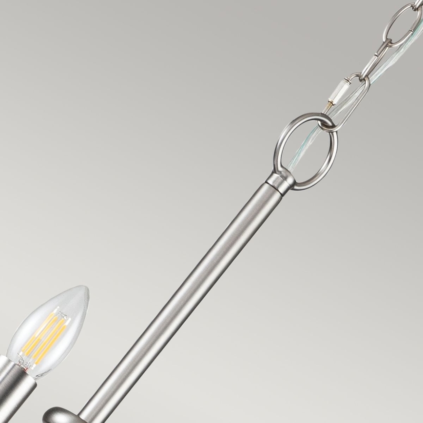 Kichler - Chain-hung Chandelier CAPITOL HILL 12xE14/40W/230V Matte Chrome