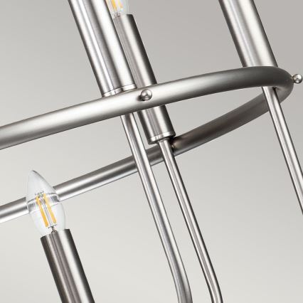 Kichler - Chain-hung Chandelier CAPITOL HILL 12xE14/40W/230V Matte Chrome