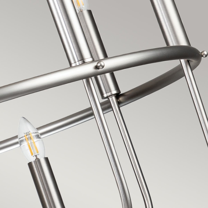 Kichler - Chain-hung Chandelier CAPITOL HILL 12xE14/40W/230V Matte Chrome