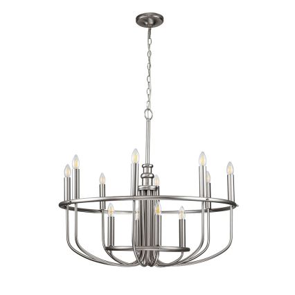 Kichler - Chain-hung Chandelier CAPITOL HILL 12xE14/40W/230V Matte Chrome