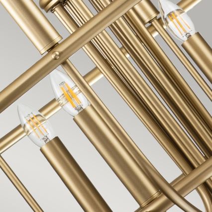 Kichler - Chain-hung chandelier. CAPITOL HILL 12xE14/40W/230V Gold finish