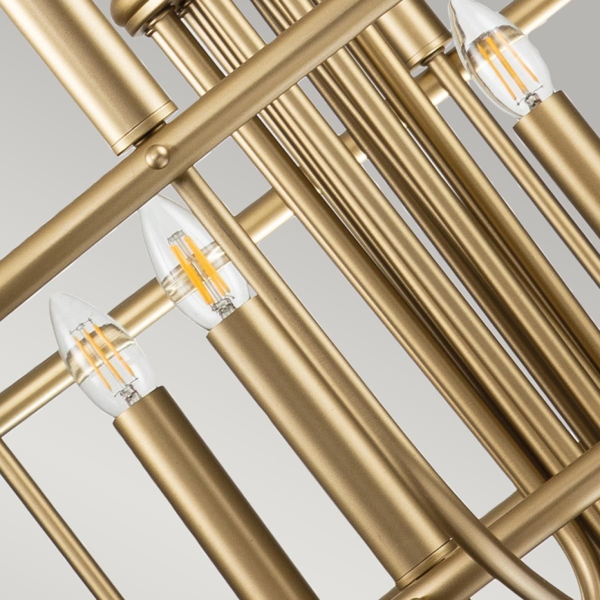 Kichler - Chain-hung chandelier. CAPITOL HILL 12xE14/40W/230V Gold finish