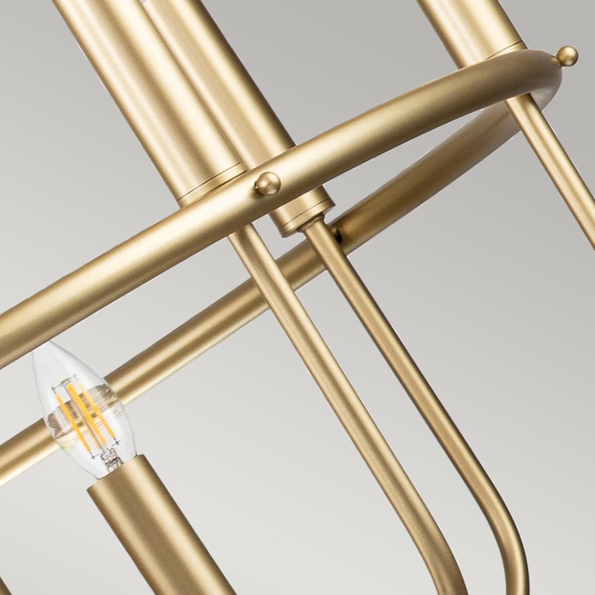 Kichler - Chain-hung chandelier. CAPITOL HILL 12xE14/40W/230V Gold finish