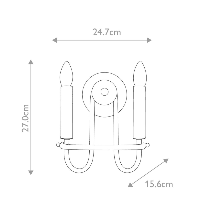 Kichler - Wall Sconce CAPITOL HILL 2xE14/40W/230V Gold