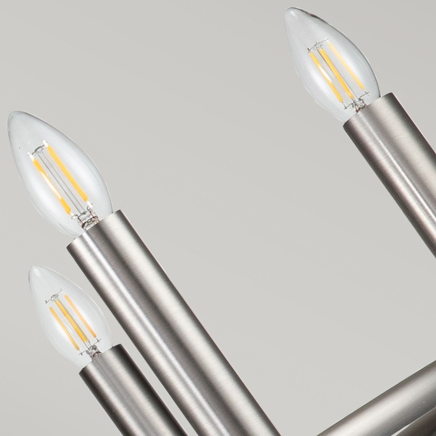 Kichler - Chain-hung chandelier CAPITOL HILL 6xE14/40W/230V matte chrome